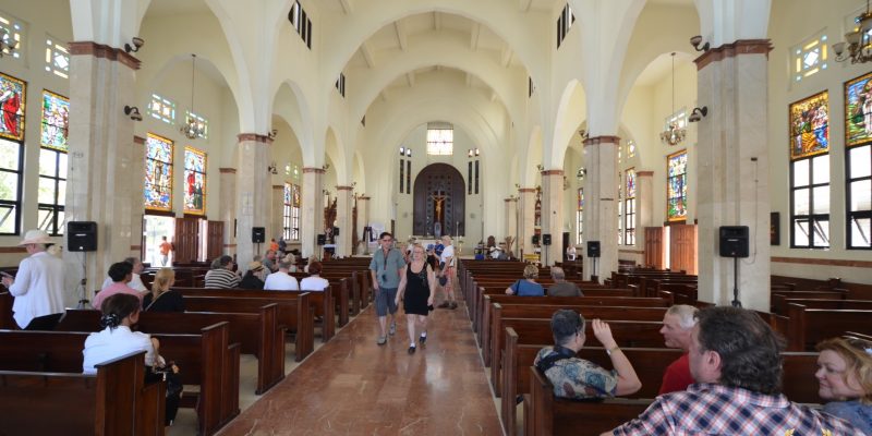 the san felipe church on Sunday mass