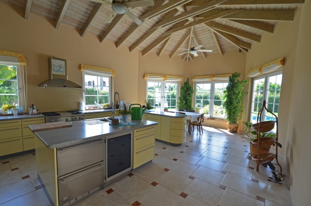 designer kitchen in the villa
