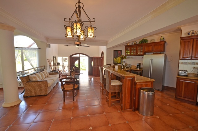 the villa interior shows taste