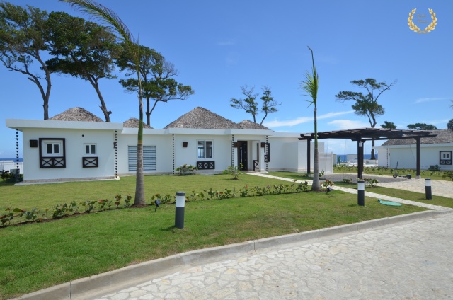 front facade of the ocean villa