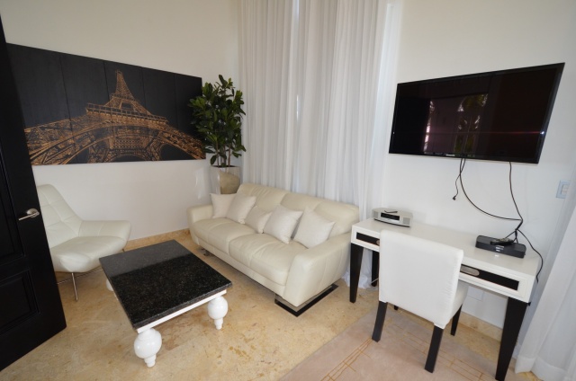 lounge inside a luxury suite