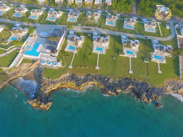 aerial view of the villas for the seniors camp