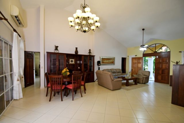 living room of the villa