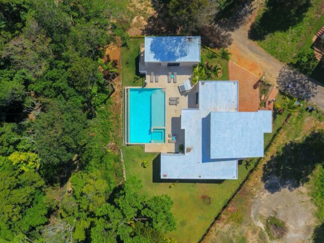 Aerial view of the retirement community villa