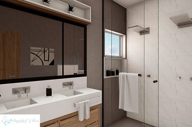 Bathroom with high end design
